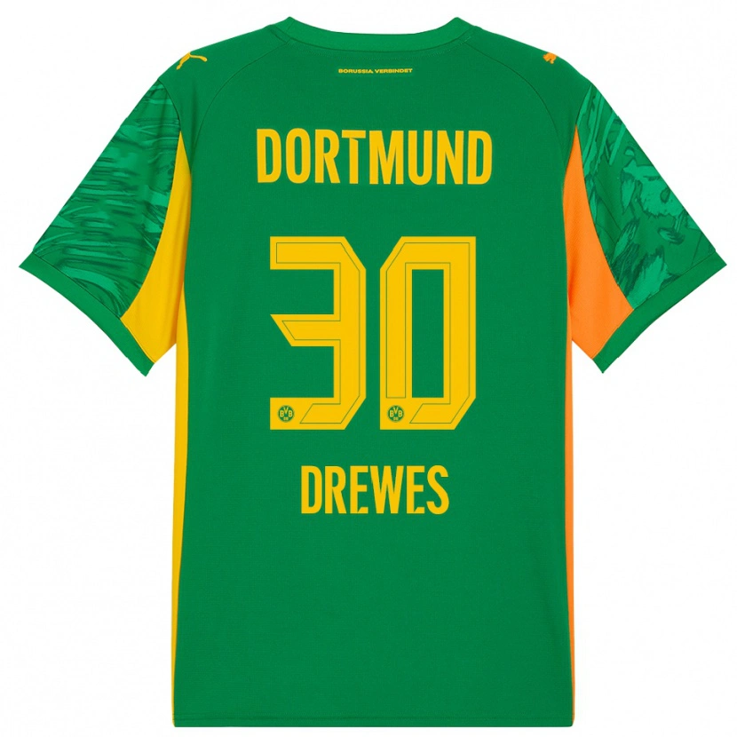 Danxen Damen Patrick Drewes #30 Trikot Grün Orange Torwarttrikot 2025/26