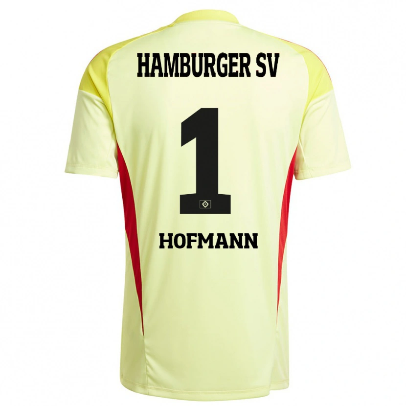 Danxen Damen Tobias Hofmann #1 Trikot Gelb Schwarz Rot Torwarttrikot 2025/26