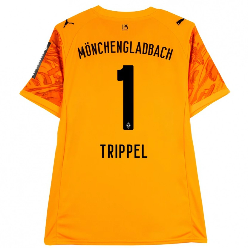 Danxen Damen Marcello Trippel #1 Trikot Orange Gelb Schwarz Torwarttrikot 2025/26