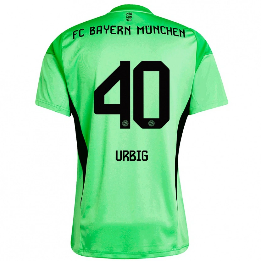 Danxen Damen Jonas Urbig #40 Trikot Mittel Frühlingsgrün Torwarttrikot 2025/26