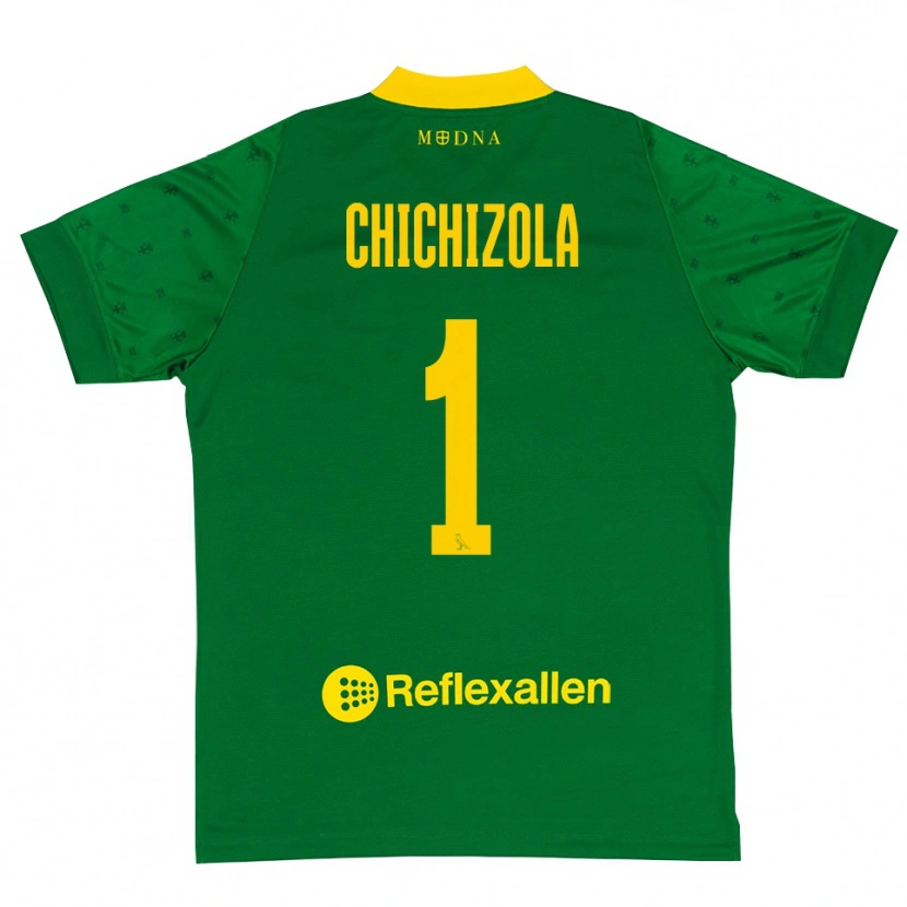 Danxen Damen Leandro Chichizola #1 Trikot Grün Gelb Torwarttrikot 2025/26