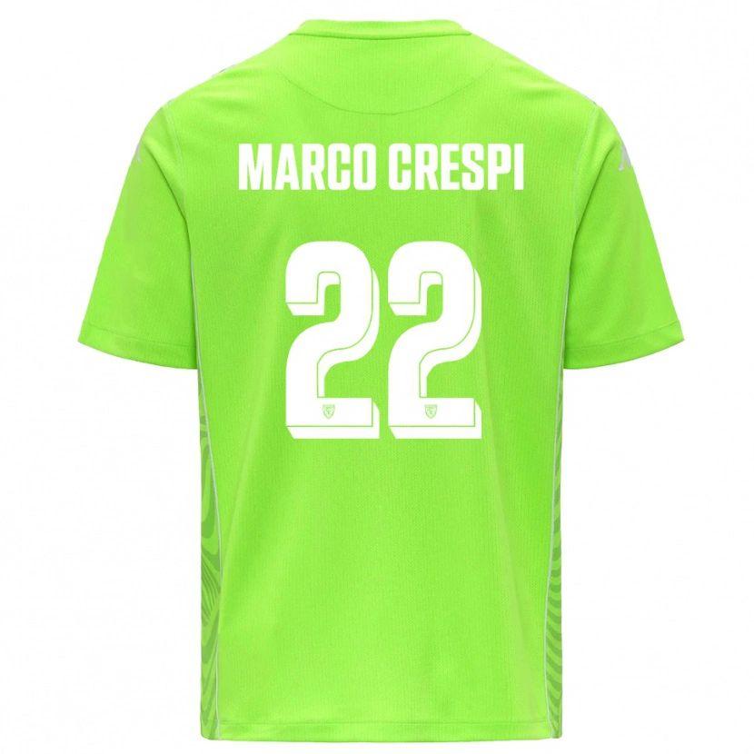 Danxen Damen Gian Marco Crespi #22 Trikot Rasen Grün Weiß Torwarttrikot 2025/26