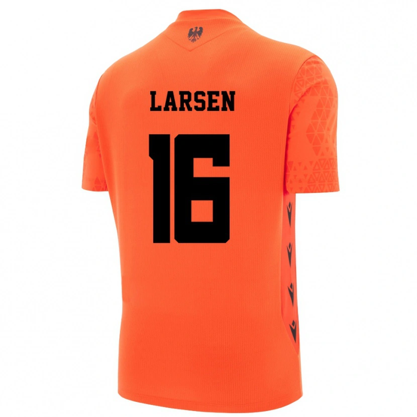 Danxen Damen Kathrine Østergaard Larsen #16 Trikot Dunkles Orange Schwarz Torwarttrikot 2025/26