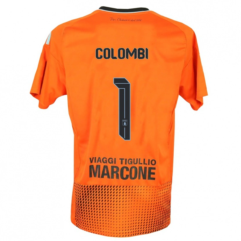 Danxen Damen Simone Colombi #1 Trikot Dunkles Orange Blau Torwarttrikot 2025/26