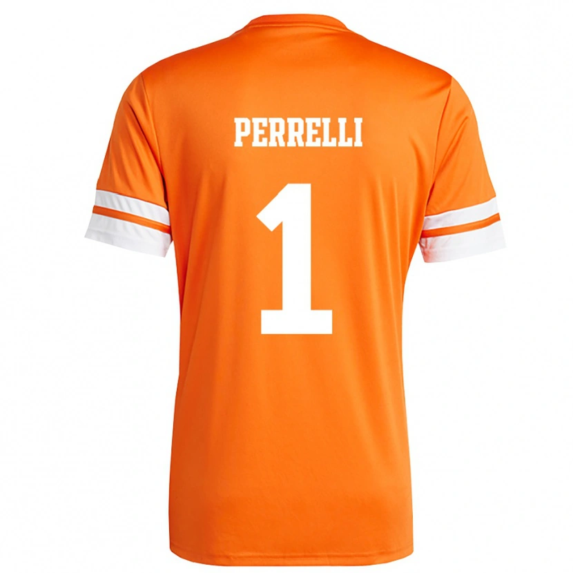 Danxen Damen Samuele Perrelli #1 Trikot Orange Weiß Torwarttrikot 2025/26