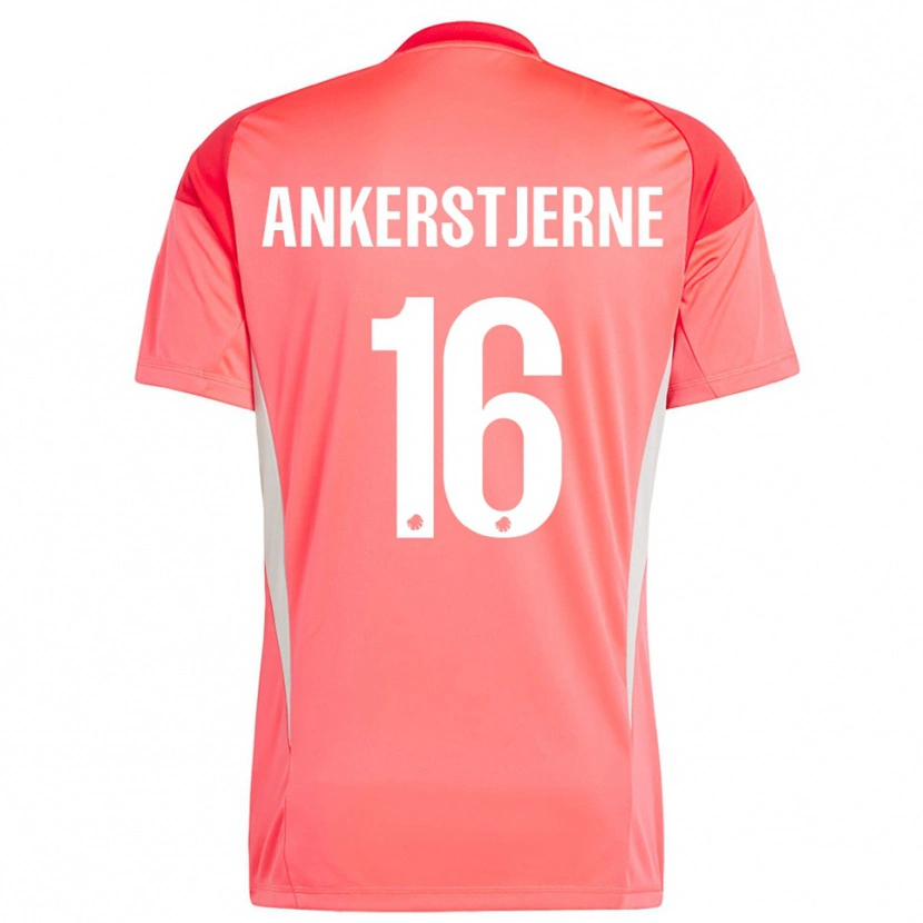 Danxen Damen Ida Ankerstjerne #16 Trikot Rot Weiß Torwarttrikot 2025/26