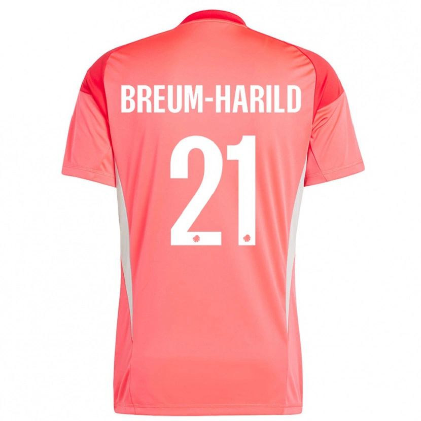 Danxen Damen Tobias Breum-Harild #21 Trikot Rot Weiß Torwarttrikot 2025/26