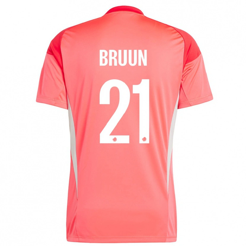 Danxen Damen Alfred Bruun #21 Trikot Rot Weiß Torwarttrikot 2025/26