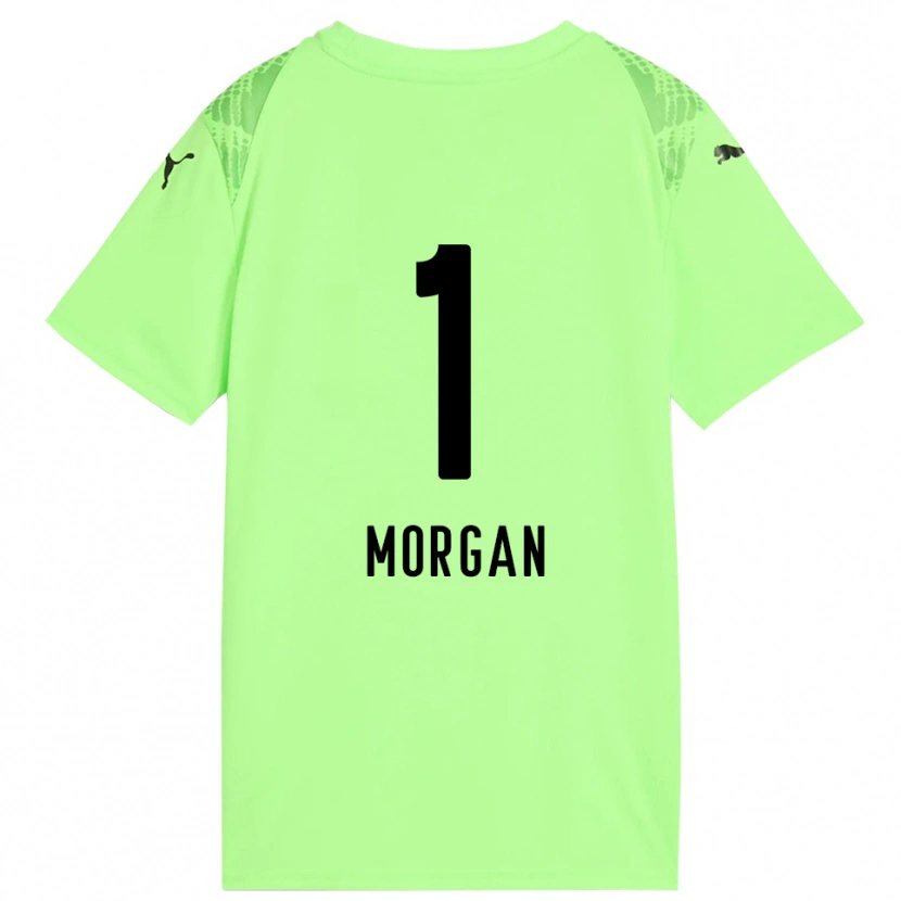 Danxen Damen Kevin Morgan #1 Trikot Blasses Grün Schwarz Torwarttrikot 2025/26