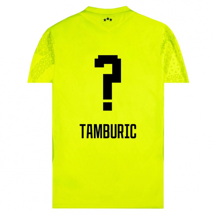 Danxen Damen Vukasin Tamburic #0 Trikot Gelb Grün Schwarz Torwarttrikot 2025/26