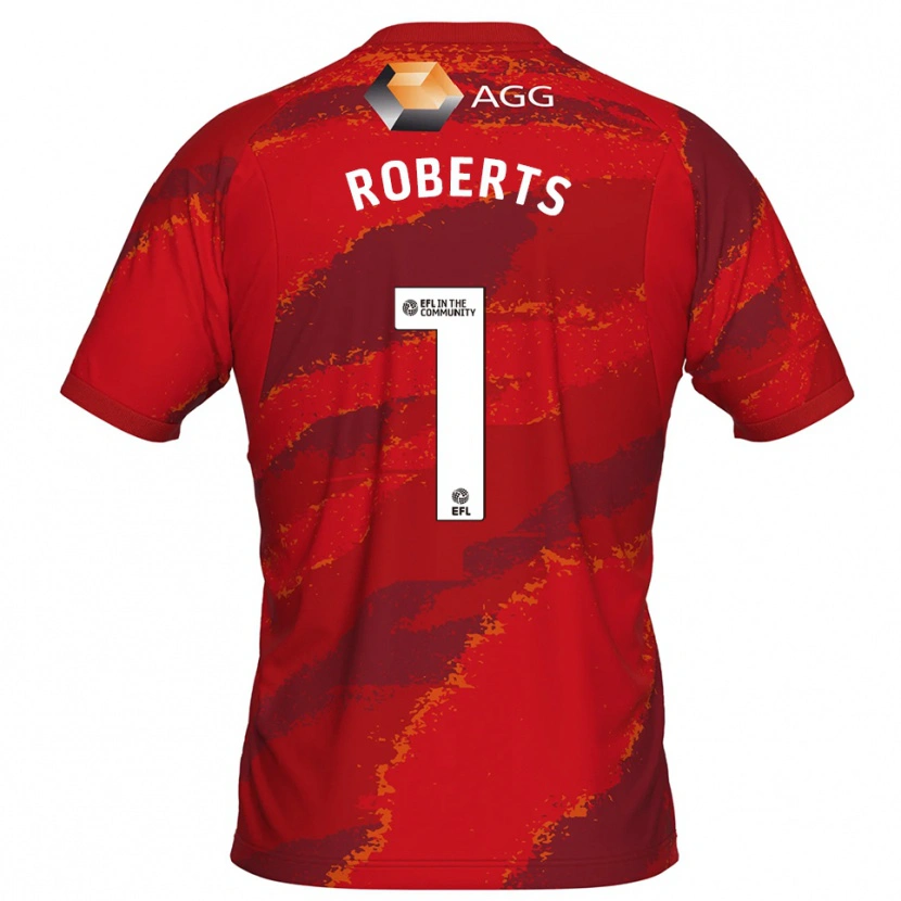 Danxen Damen Liam Roberts #1 Trikot Rot Weiß Torwarttrikot 2025/26