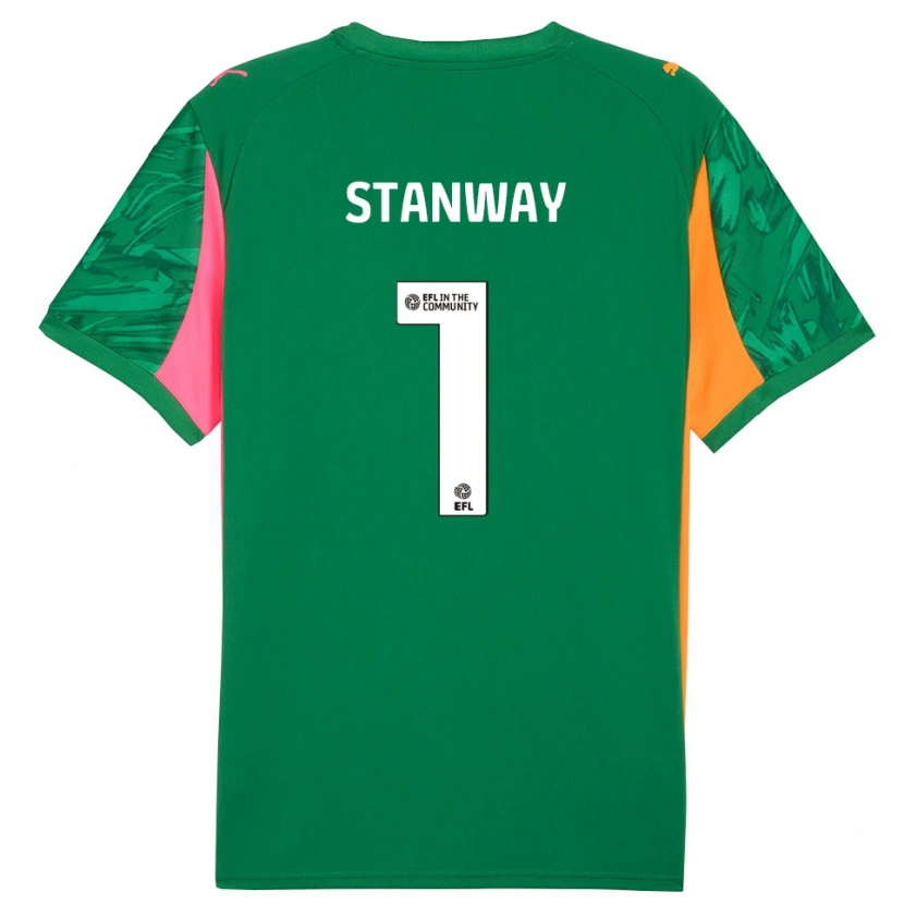 Danxen Damen Wyll Stanway #1 Trikot Grün Rosa Torwarttrikot 2025/26