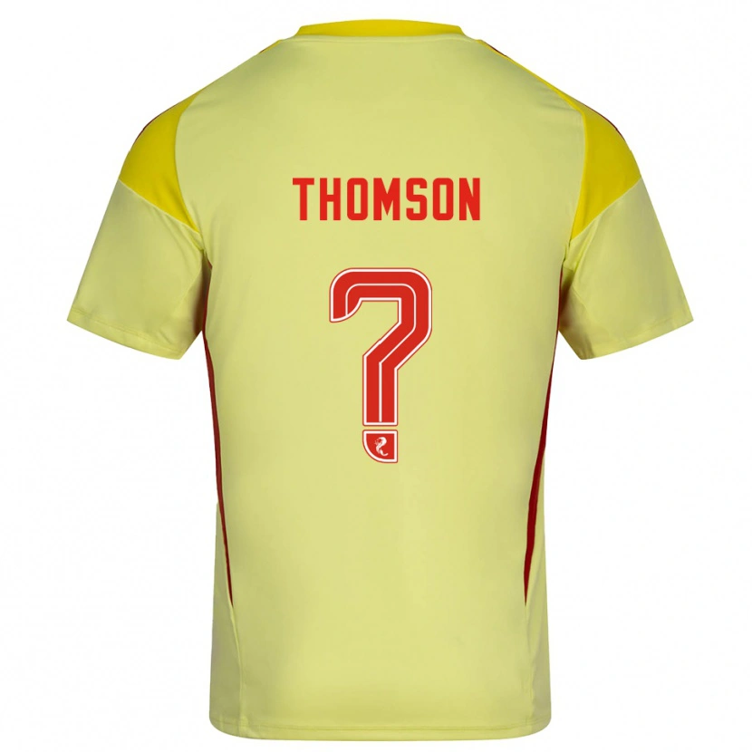 Danxen Damen Ethan Thomson #0 Trikot Gelb Rot Torwarttrikot 2025/26