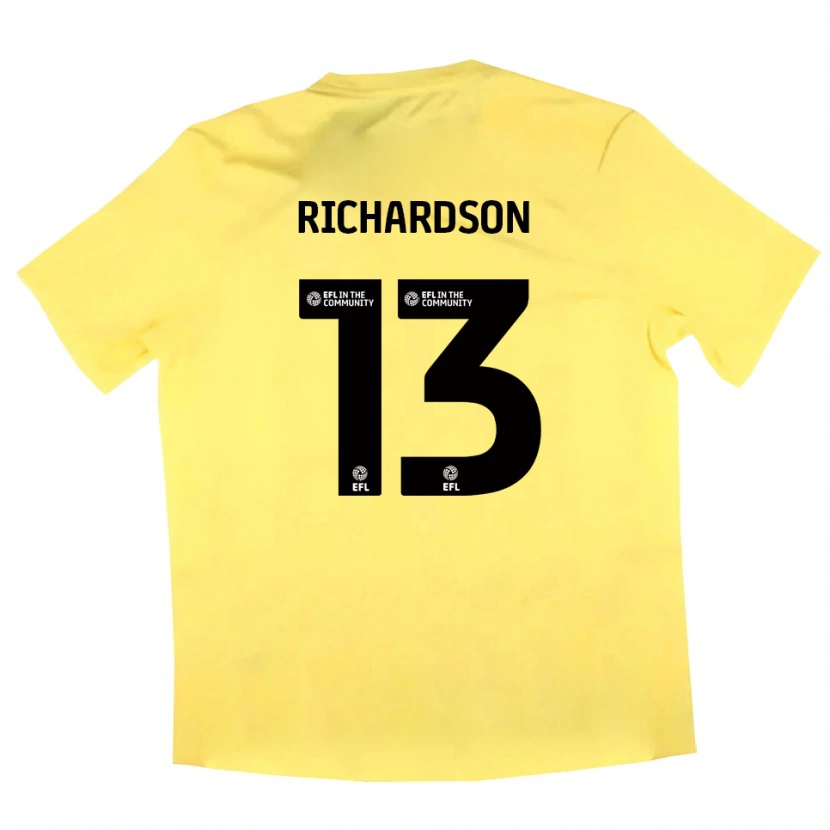 Danxen Damen Joseph Richardson #13 Trikot Gelb Schwarz Torwarttrikot 2025/26