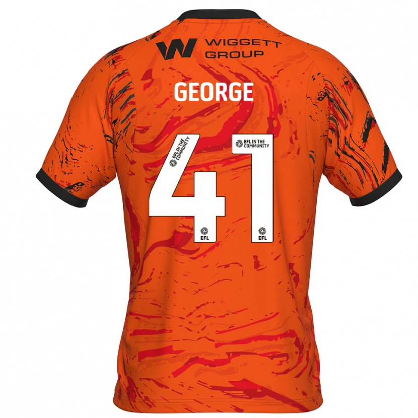 Danxen Damen George Evans #41 Trikot Orange Schwarz Torwarttrikot 2025/26