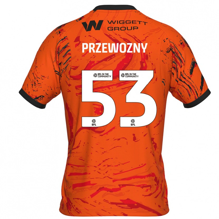 Danxen Damen Jakub Przewozny #53 Trikot Orange Schwarz Torwarttrikot 2025/26
