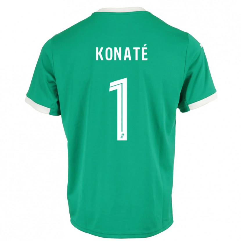Danxen Damen Hillel Konaté #1 Trikot Grün Weiß Torwarttrikot 2025/26