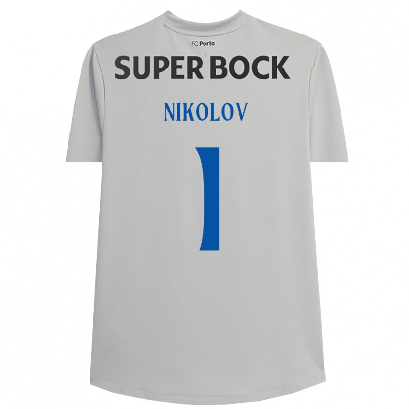 Danxen Damen Antoni Nikolov #1 Trikot Hellgrau Schwarz Torwarttrikot 2025/26