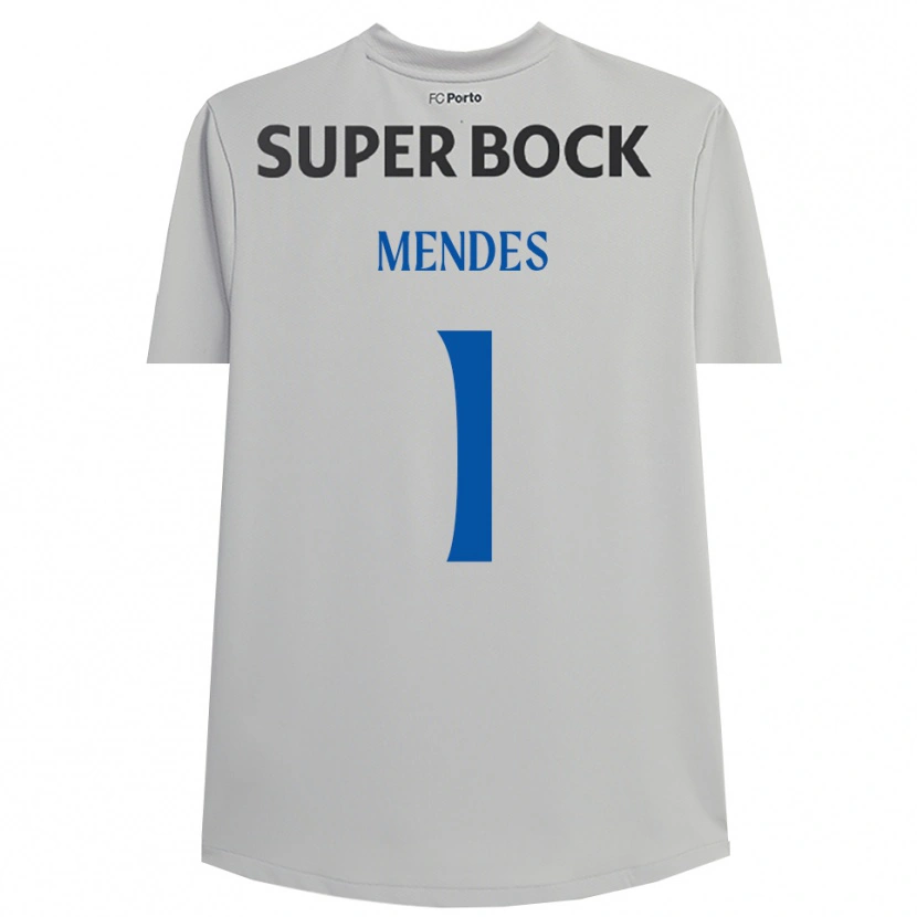 Danxen Damen Francisco Mendes #1 Trikot Hellgrau Schwarz Torwarttrikot 2025/26