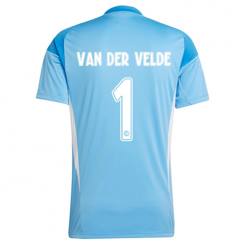 Danxen Damen Valentijn van der Velde #1 Trikot Hellblau Weiß Torwarttrikot 2025/26