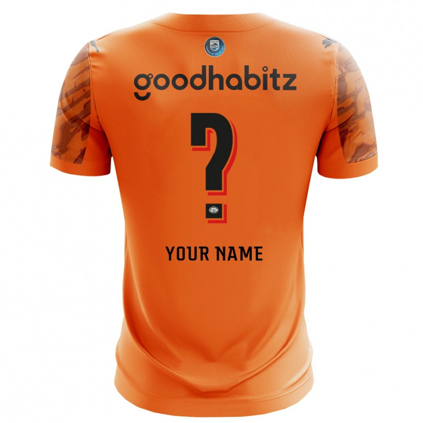 Danxen Damen PSV Eindhoven Orange Schwarz Trikot Torwarttrikot 2025/26