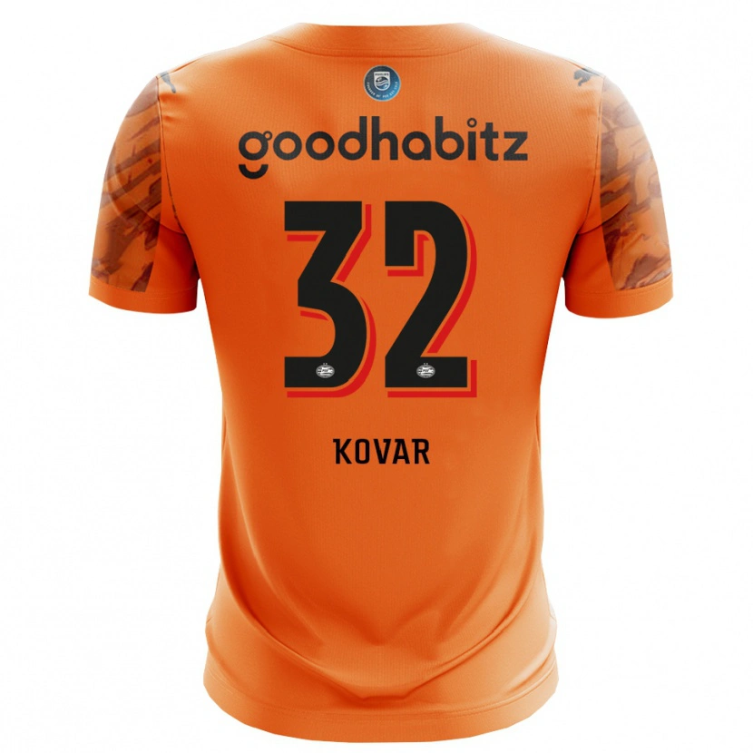 Danxen Damen Matej Kovar #32 Trikot Orange Schwarz Torwarttrikot 2025/26