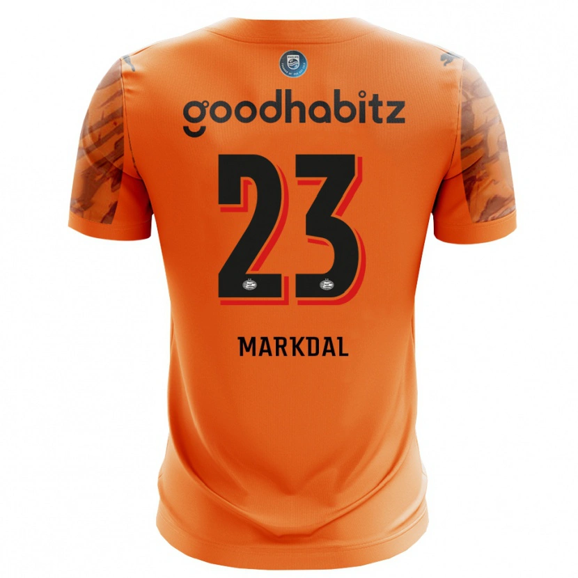 Danxen Damen Mikkel Markdal #23 Trikot Orange Schwarz Torwarttrikot 2025/26
