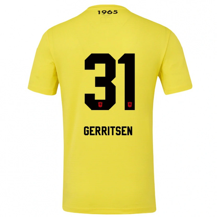 Danxen Damen Yannick Gerritsen #31 Trikot Gelb Schwarz Torwarttrikot 2025/26