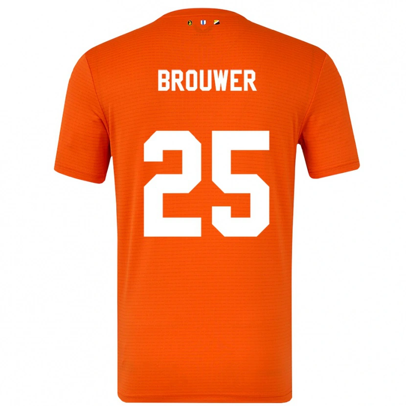 Danxen Damen Michael Brouwer #25 Trikot Orange Schwarz Torwarttrikot 2025/26