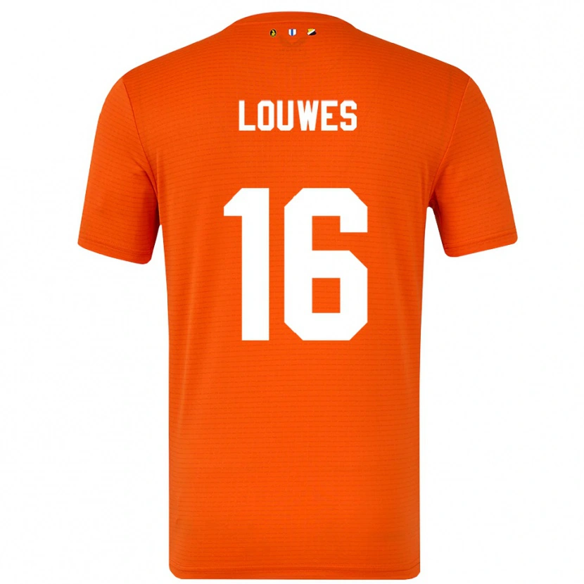 Danxen Damen Puck Louwes #16 Trikot Orange Schwarz Torwarttrikot 2025/26