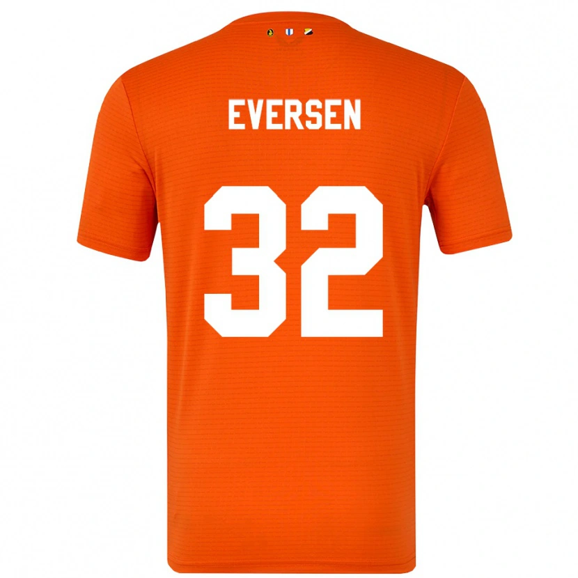 Danxen Damen Justin Eversen #32 Trikot Orange Schwarz Torwarttrikot 2025/26
