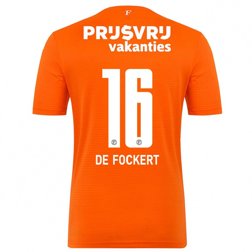 Danxen Damen Maarten de Fockert #16 Trikot Orange Schwarz Torwarttrikot 2025/26