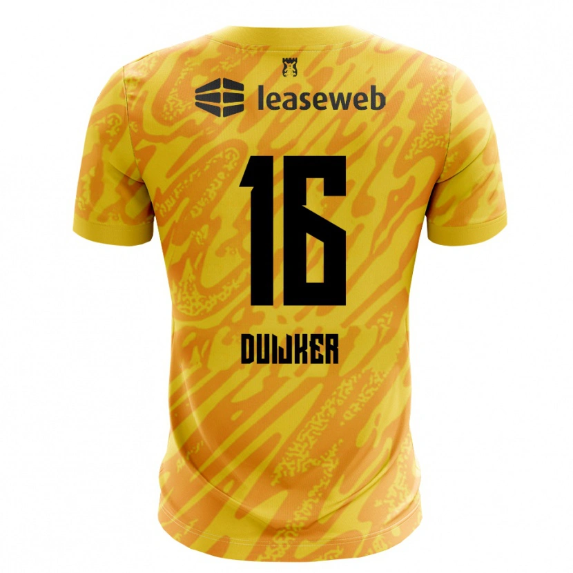 Danxen Damen Jaycen Duijker #16 Trikot Orange Gelb Schwarz Torwarttrikot 2025/26