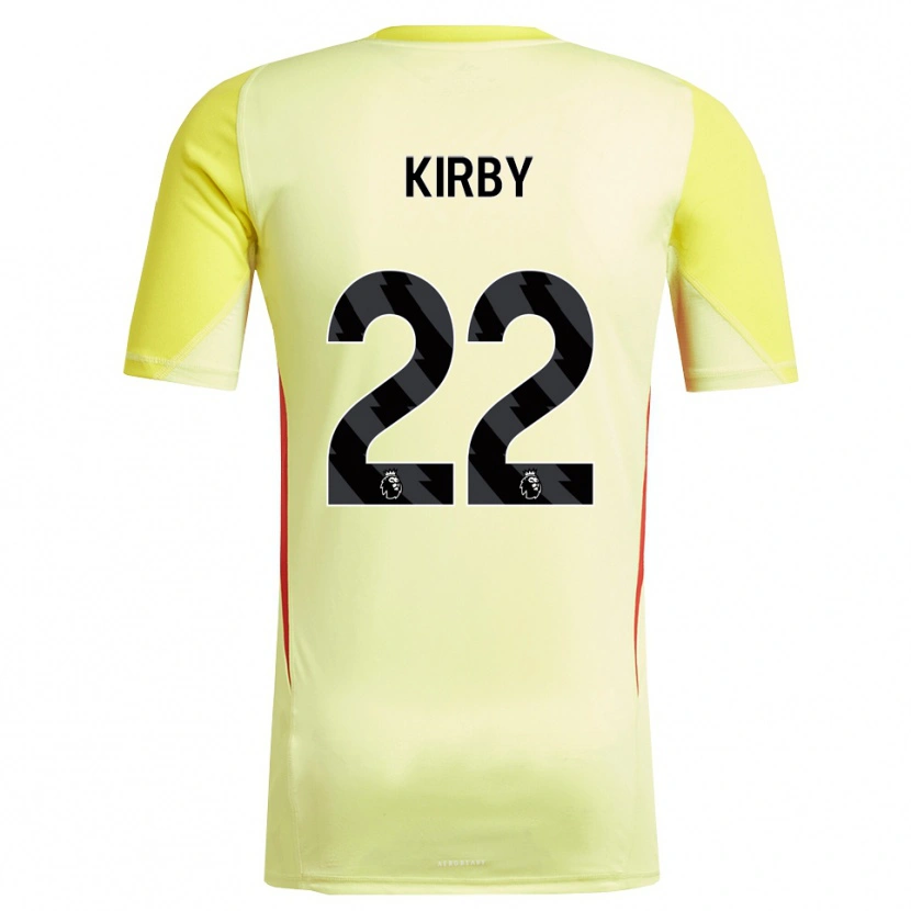 Danxen Damen Faye Kirby #22 Trikot Gelb Rot Torwarttrikot 2025/26