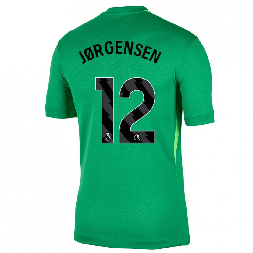 Danxen Damen Filip Jørgensen #12 Trikot Grün Schwarz Torwarttrikot 2025/26