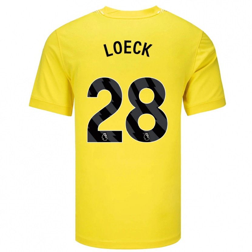 Danxen Damen Melina Loeck #28 Trikot Gelb Schwarz Torwarttrikot 2025/26
