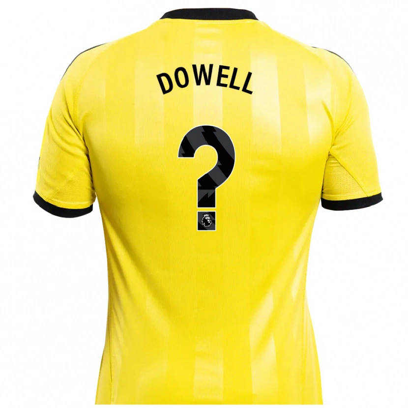 Danxen Damen Roman Dowell #0 Trikot Gelb Schwarz Torwarttrikot 2025/26