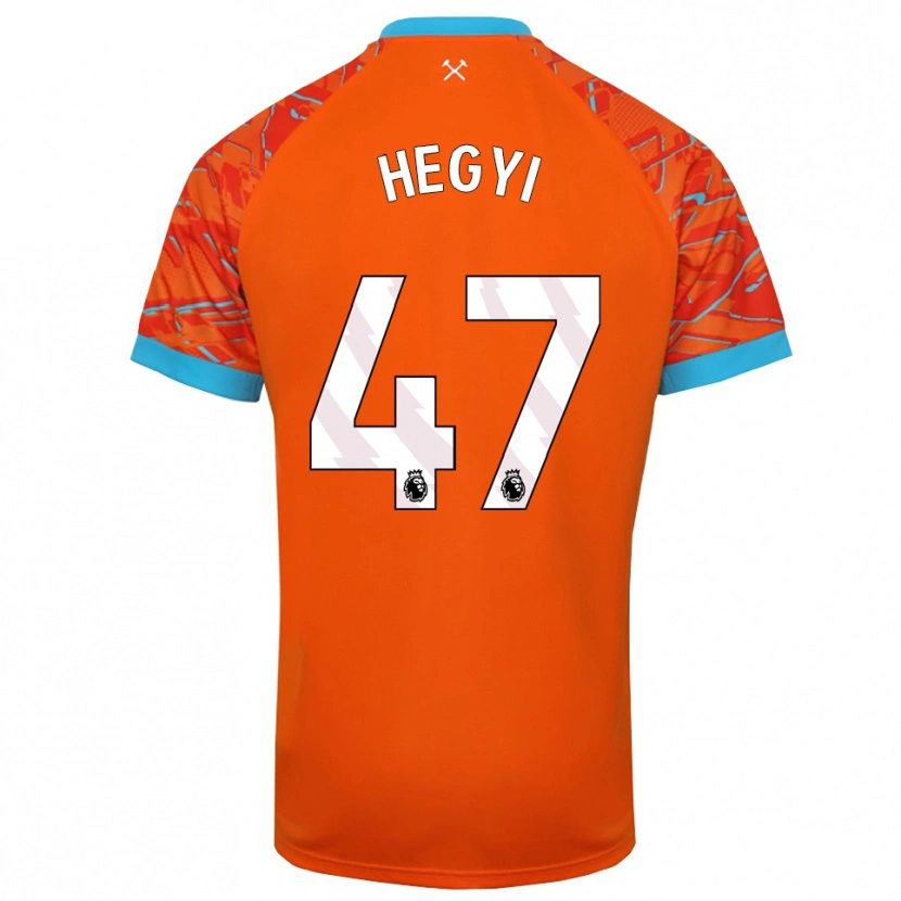 Danxen Damen Krisztián Hegyi #47 Trikot Orange Weiß Torwarttrikot 2025/26