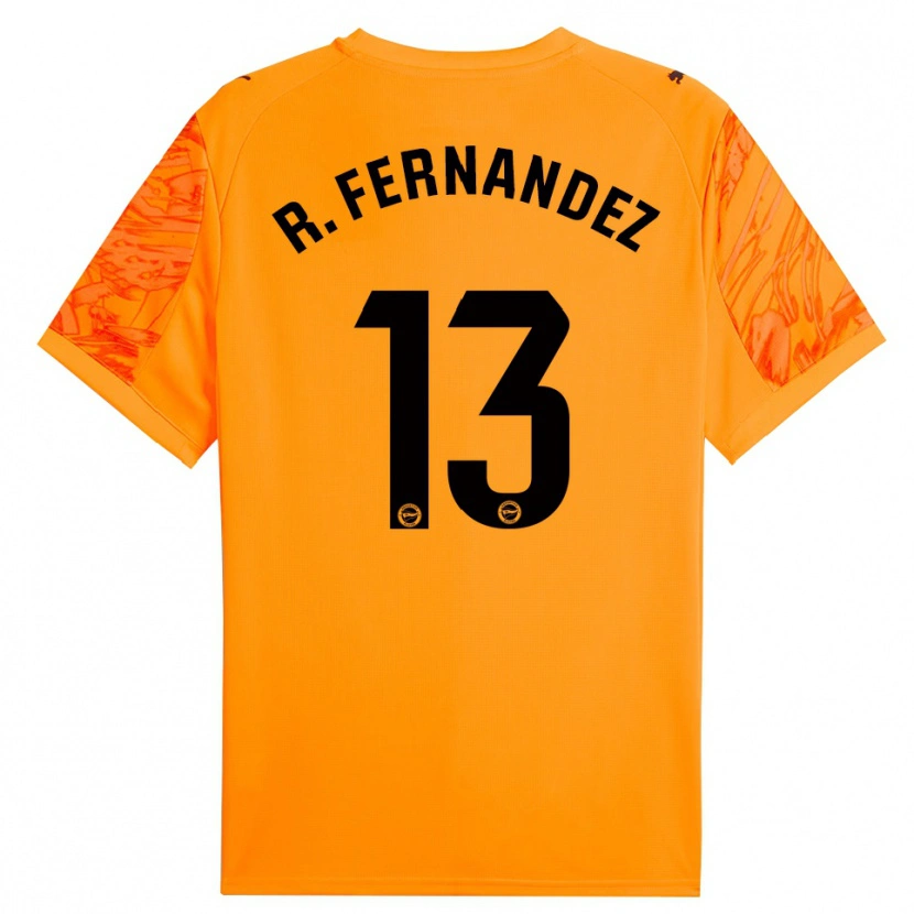 Danxen Damen Raúl Fernández #13 Trikot Orange Schwarz Torwarttrikot 2025/26