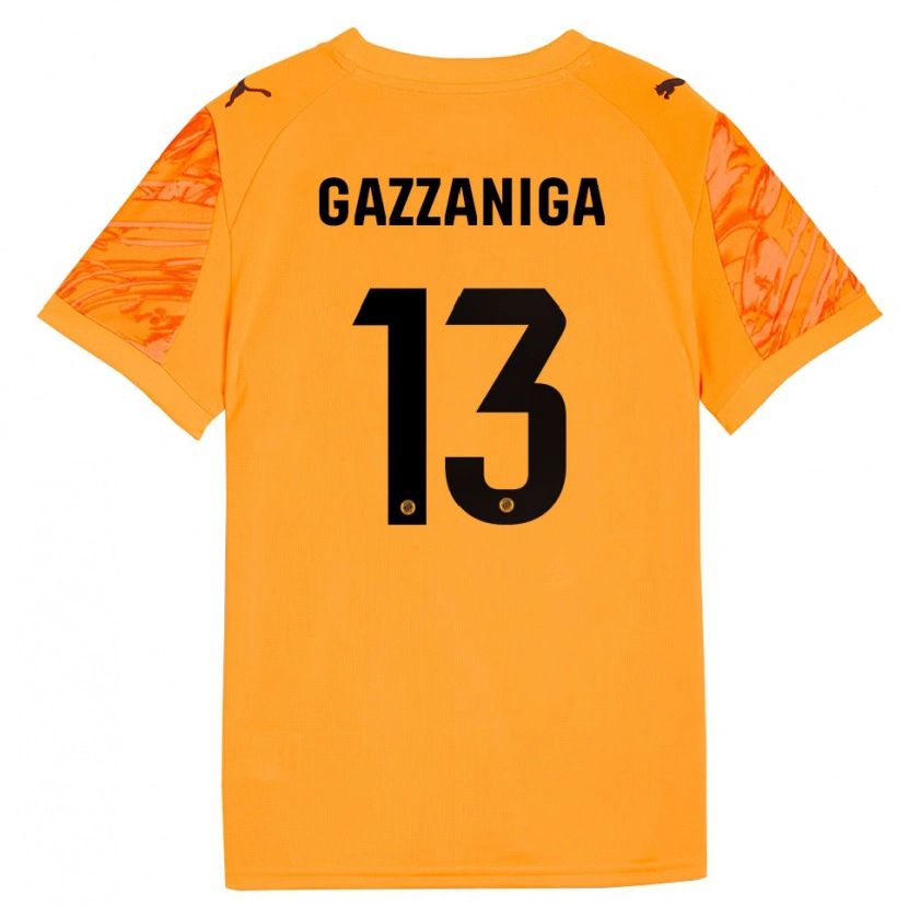 Danxen Damen Paulo Gazzaniga #13 Trikot Orange Schwarz Torwarttrikot 2025/26