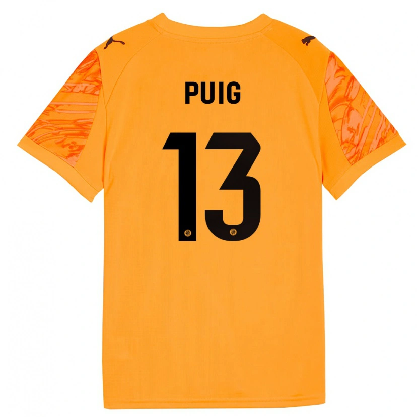 Danxen Damen Sergi Puig #13 Trikot Orange Schwarz Torwarttrikot 2025/26