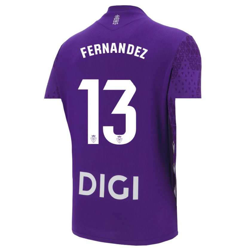 Danxen Damen Aitor Fernández #13 Trikot Violett Weiß Torwarttrikot 2025/26
