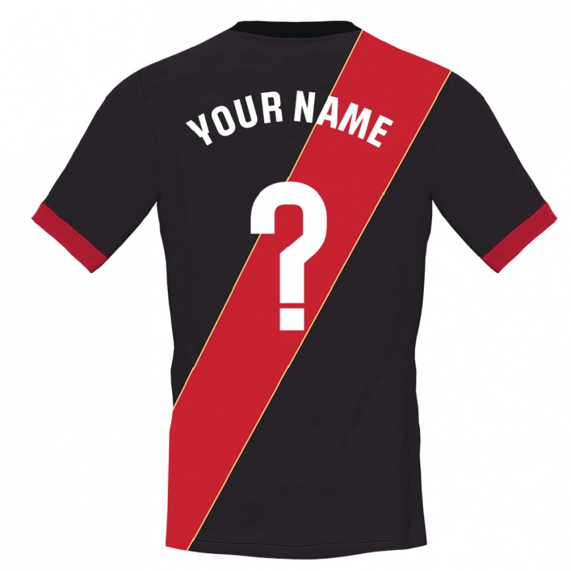 Danxen Damen Rayo Vallecano Schwarz Rot Trikot Torwarttrikot 2025/26