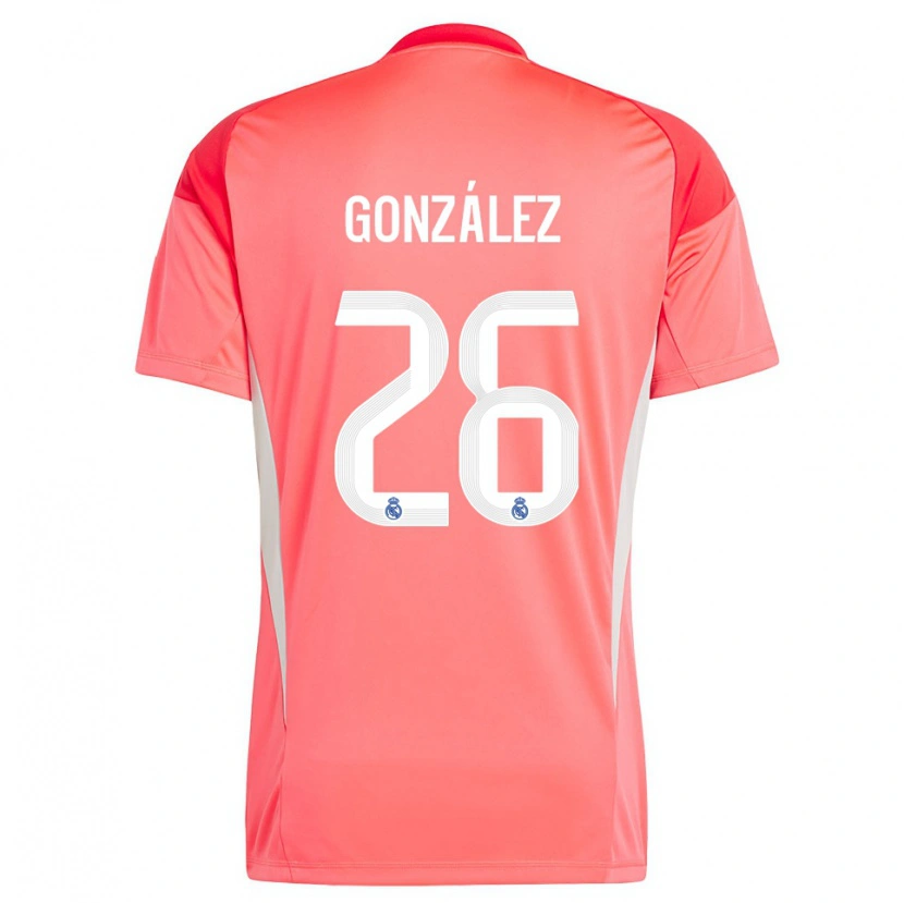 Danxen Damen Fran González #26 Trikot Orange Rot Weiß Torwarttrikot 2025/26