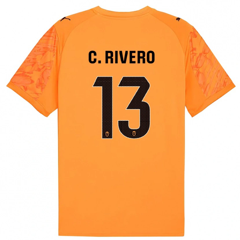 Danxen Damen Cristian Rivero #13 Trikot Orange Schwarz Torwarttrikot 2025/26