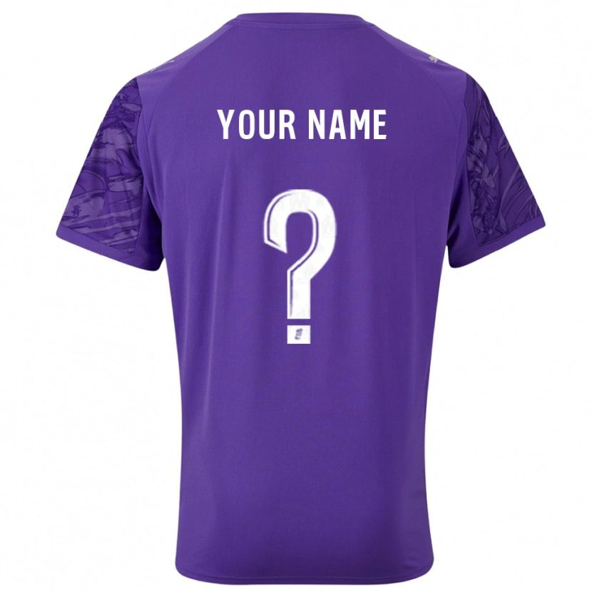 Danxen Damen Olympique Marseille Violett Weiß Trikot Torwarttrikot 2025/26