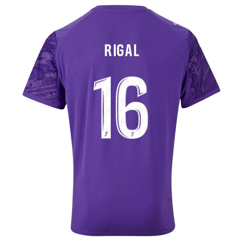 Danxen Damen Pablo Rigal #16 Trikot Violett Weiß Torwarttrikot 2025/26