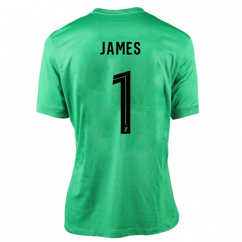 Danxen Damen Martin James #1 Trikot Grün Schwarz Torwarttrikot 2025/26