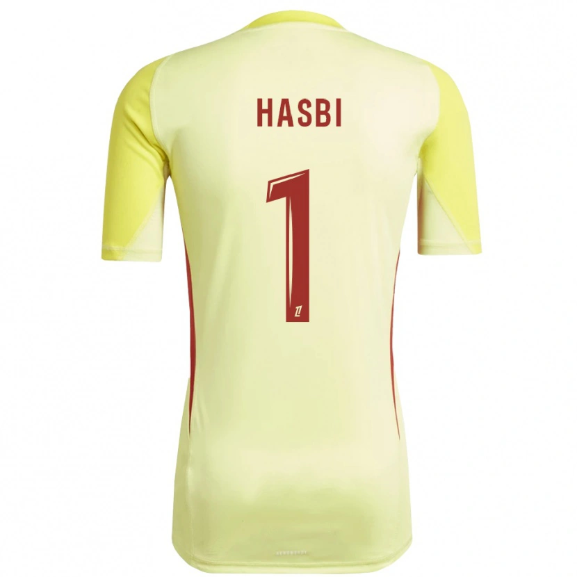 Danxen Damen Walid Hasbi #1 Trikot Hellgelb Rot Torwarttrikot 2025/26
