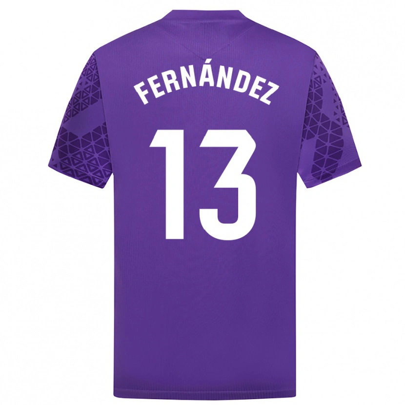 Danxen Damen Andrés Fernández #13 Trikot Violett Weiß Torwarttrikot 2025/26